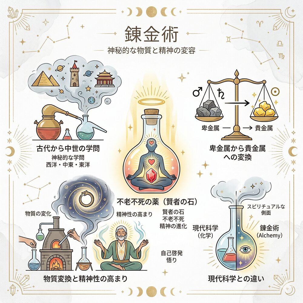 錬金術とは？意味や歴史、賢者の石の謎から現代心理学への影響まで徹底解説