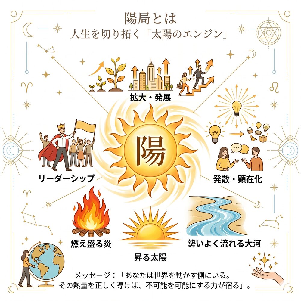 陽局（ようきょく）の意味とは？エネルギッシュな運命を乗りこなす開運ガイド