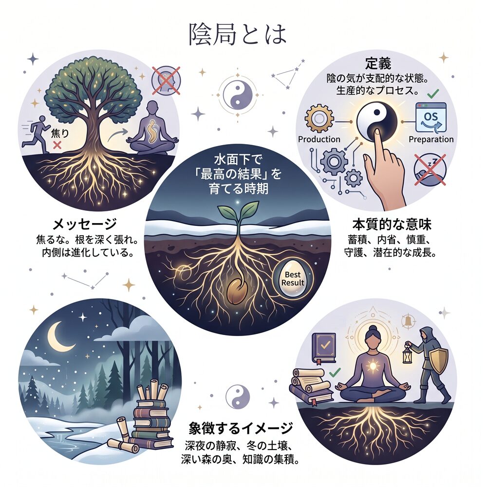陰局（いんきょく）の意味とは？静かなエネルギーを「成功の武器」に変える開運ガイド
