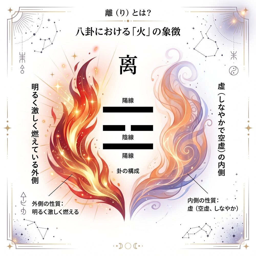 離（り）とは？八卦の「火」が授ける知性と情熱・南方位の風水効果を徹底解説