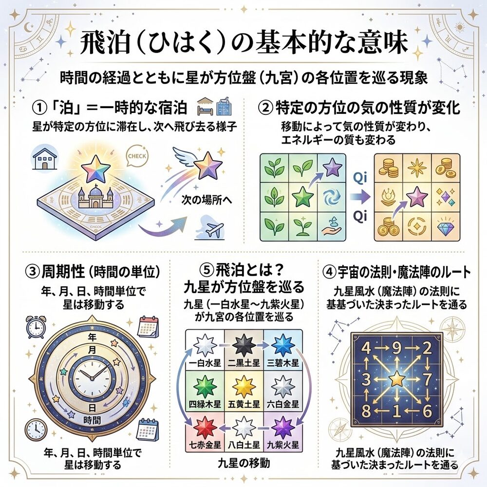 飛泊（ひはく）とは？九星気学の星の移動を知って吉方位を活かすコツ