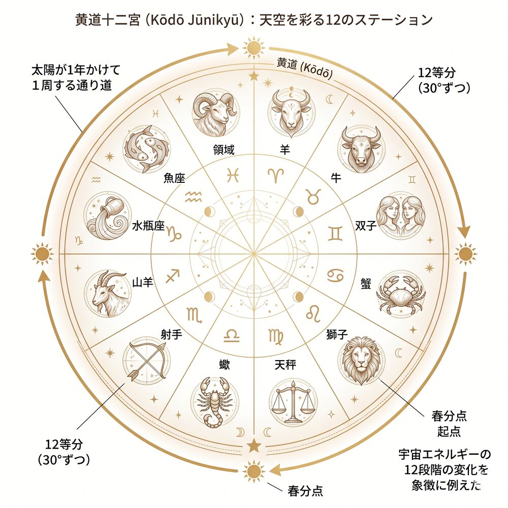 黄道十二宮（こうどうじゅうにきゅう）とは？｜星が描く「魂の成長ストーリー」