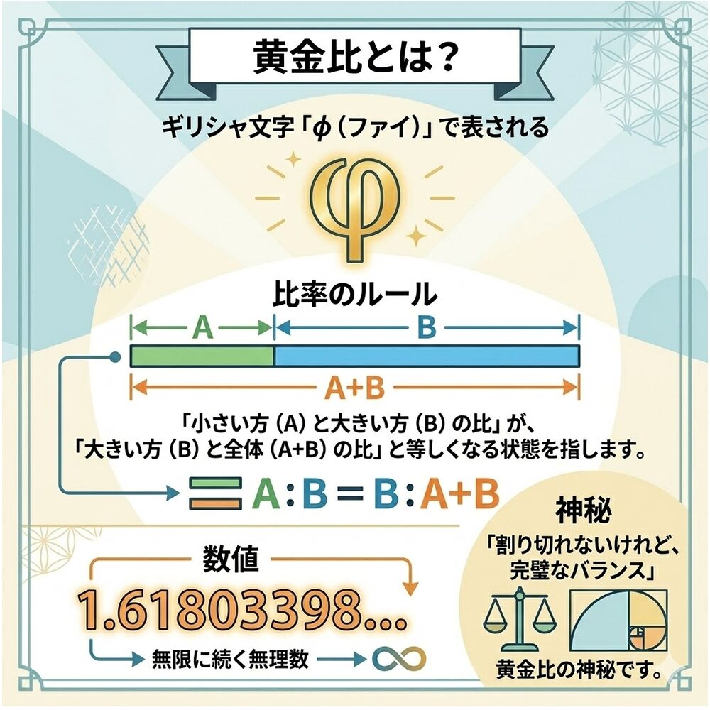 黄金比（1:1.618）とは？｜美しさを解き明かす「宇宙の共通言語」