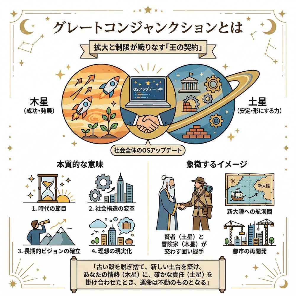 グレートコンジャンクションの意味とは？木星と土星の共鳴で「新しい時代」を創る方法