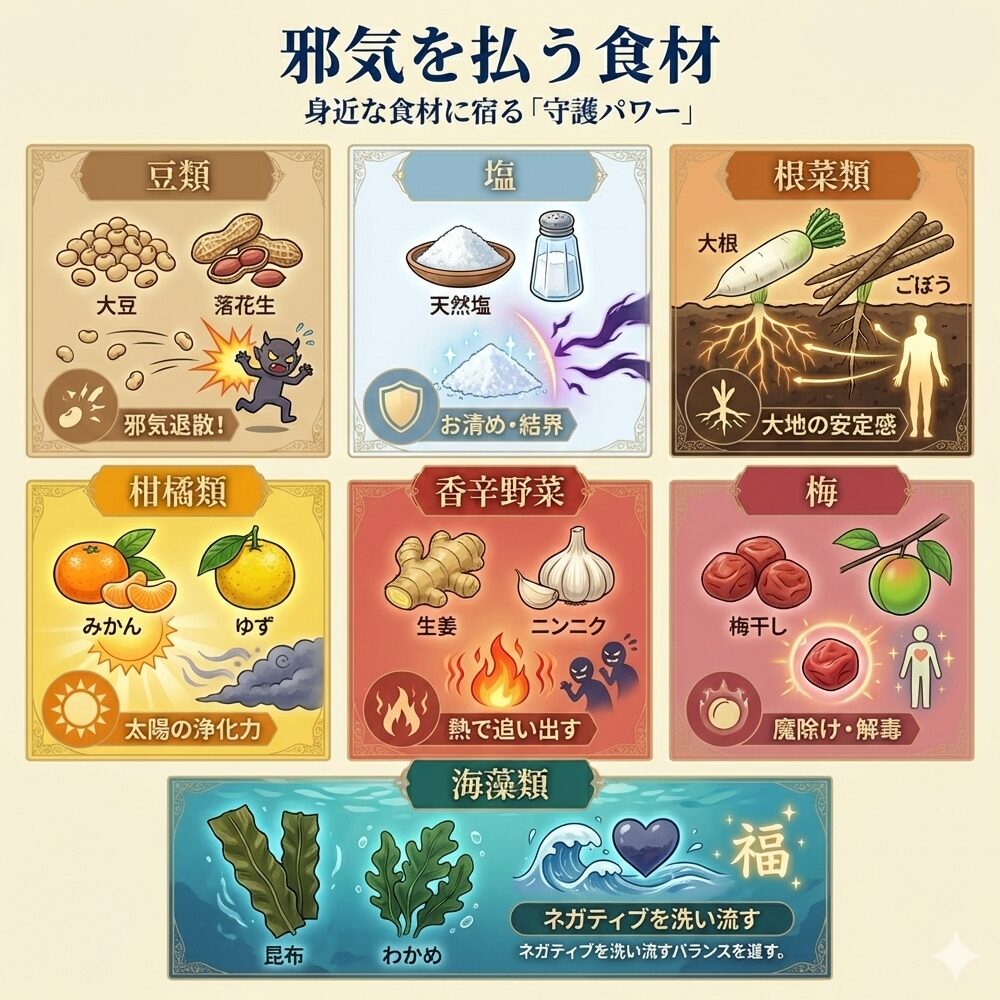 食べ物で邪気払い！運気を整える開運食材と食習慣ガイド