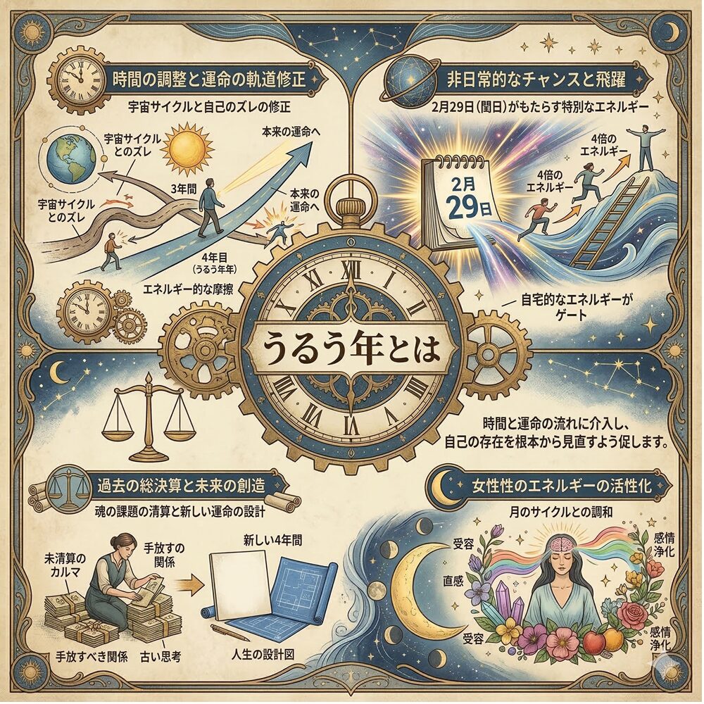 うるう年のスピリチュアルな意味｜状況・場所・人物・色別の意味を徹底解説