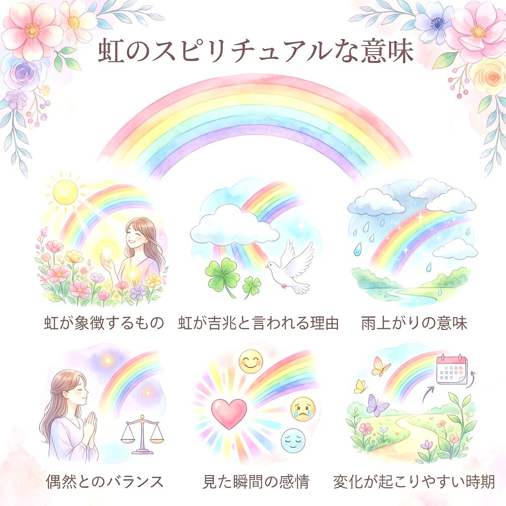 虹のスピリチュアルな意味は？｜前兆・恋愛や仕事のサインと見たときの行動を解説
