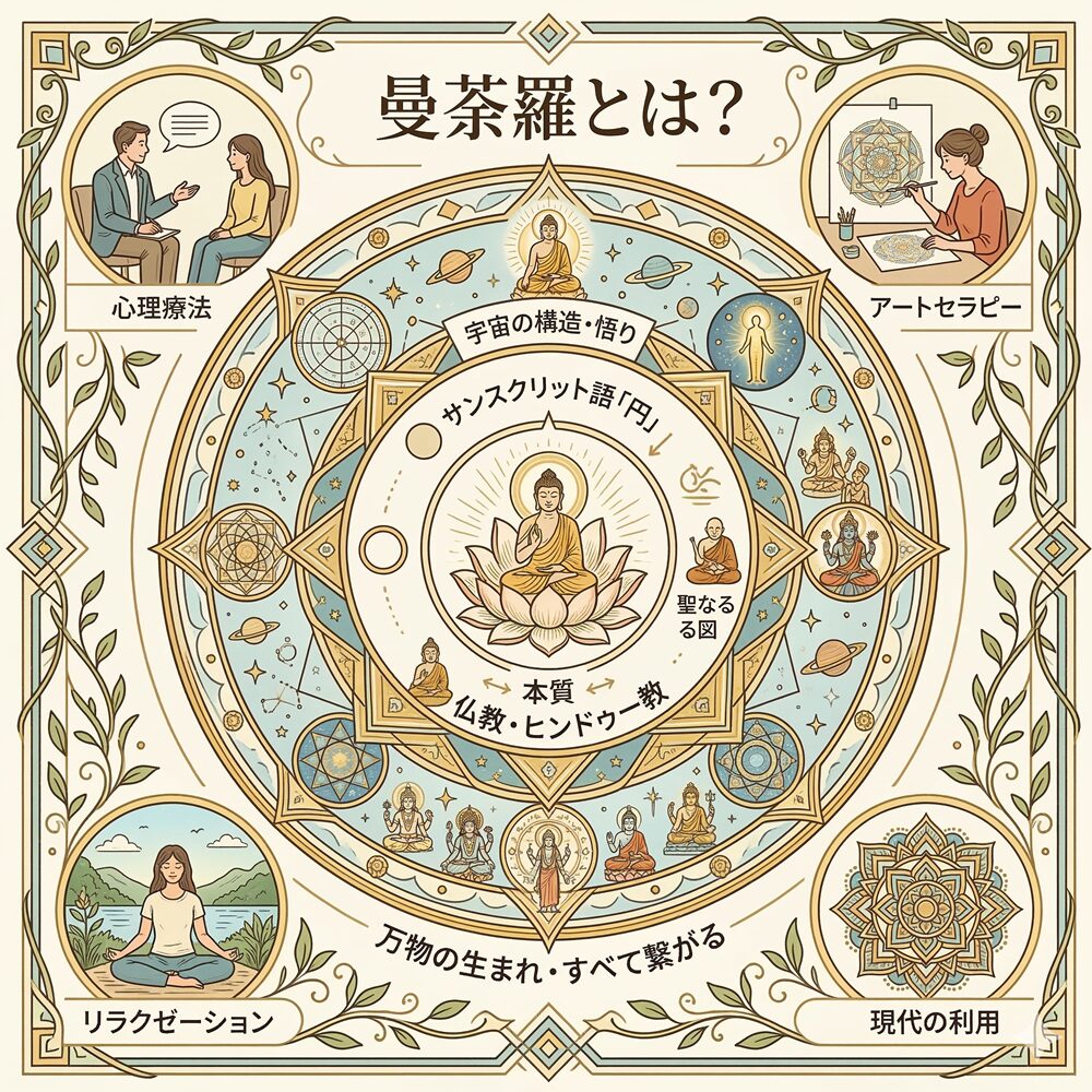 曼荼羅（まんだら）とは？｜宇宙の調和と「真実の自己」を映し出す聖なる鏡