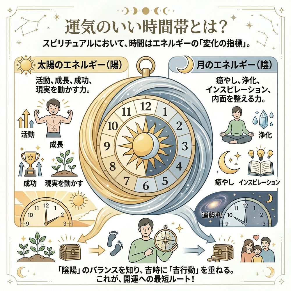 運気が上がる時間帯はいつ？スピリチュアルな開運アクションと24時間の過ごし方