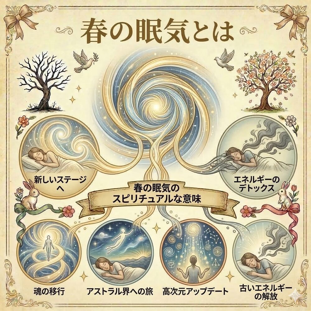 春眠のスピリチュアルな意味｜魂が“新しい自分”に生まれ変わるための再調整
