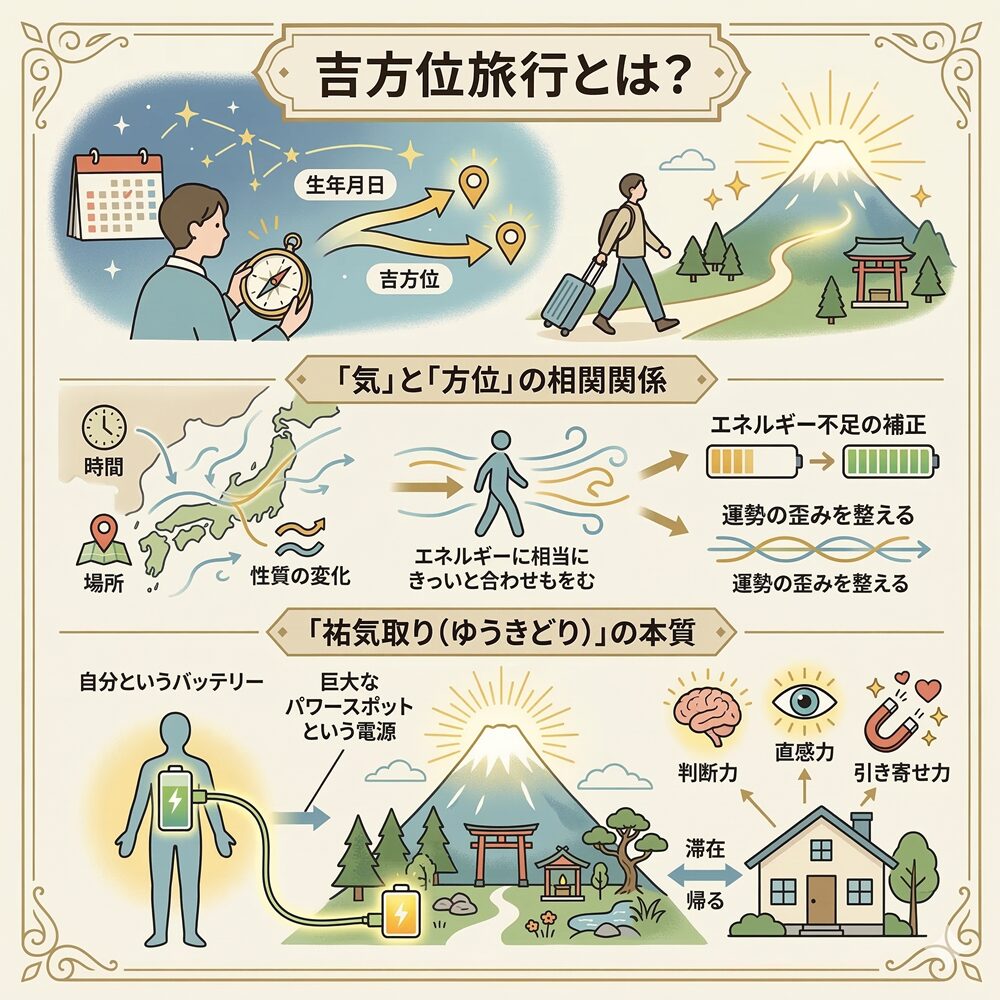 吉方位旅行（祐気取り）完全ガイド｜自ら幸運を迎えに行く旅の作法
