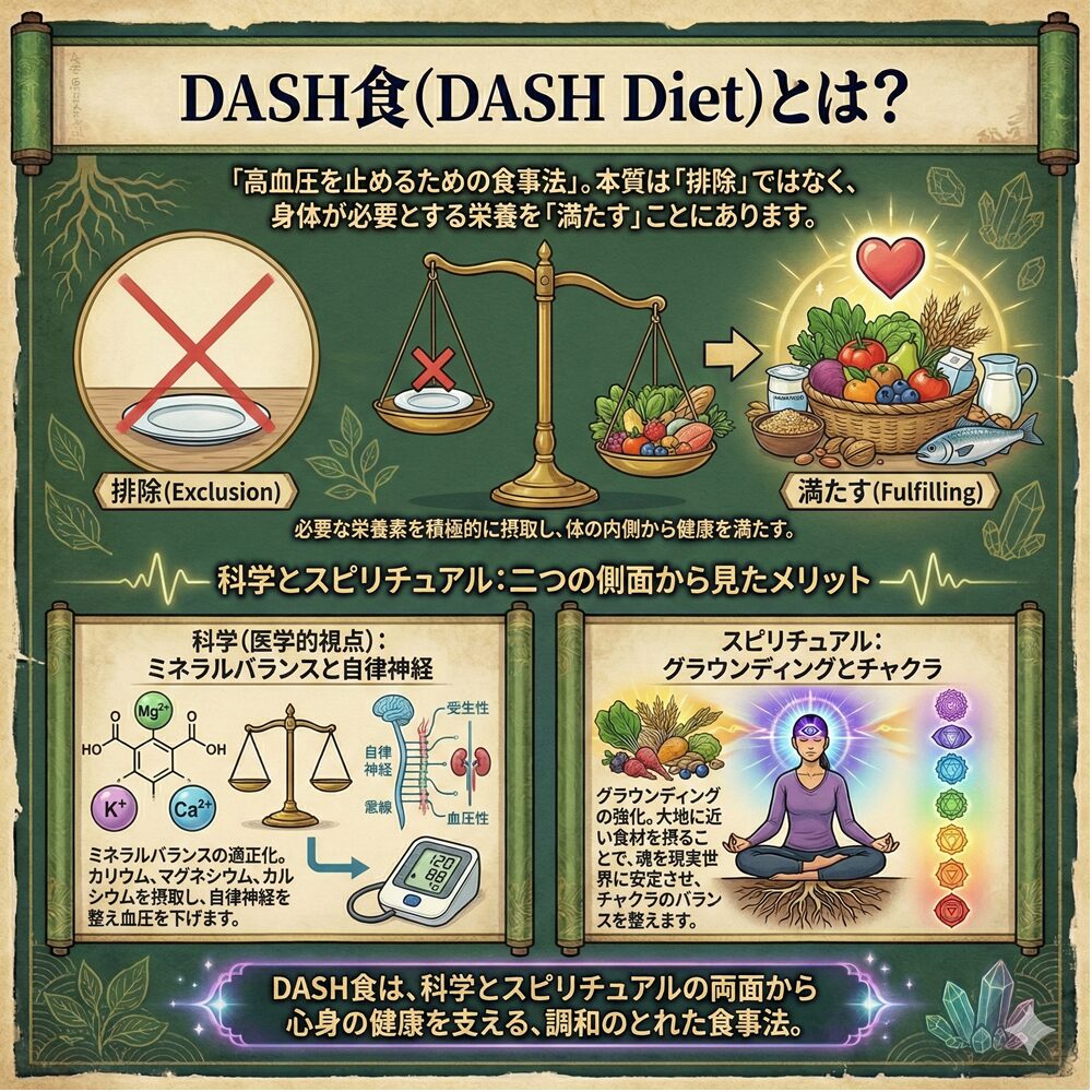 DASH食で心身を調和！血圧を整え魂を輝かせる「5つの法則」