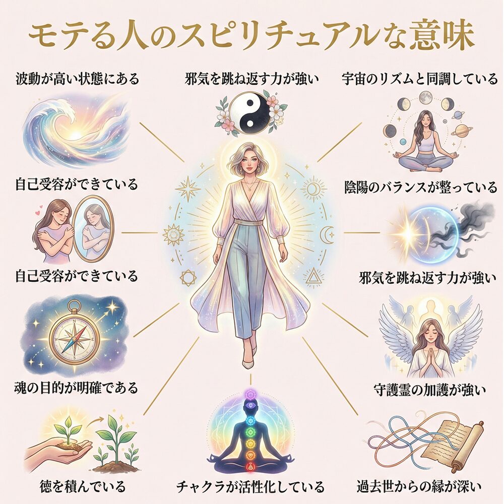 モテる人のスピリチュアル的な意味は？｜内面・行動・エネルギー別など30選を解説