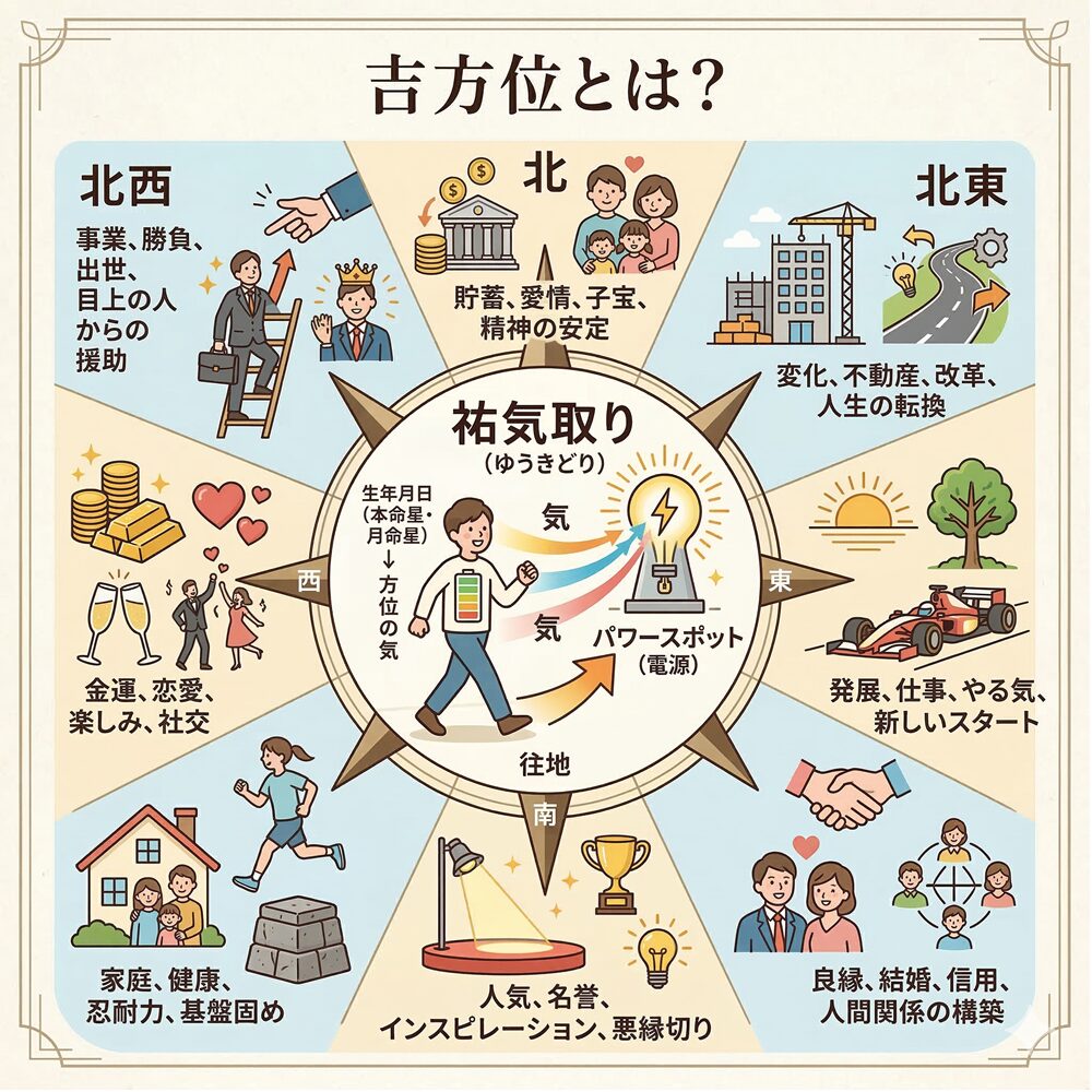 吉方位とは？｜動くことで運命を書き換える「開運のオーダーメイド戦略」