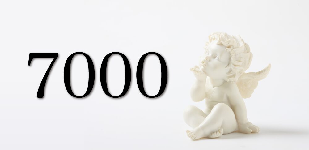 【7000】エンジェルナンバーが示す意味｜あなたの精神的な成長と努力が神聖な導きのもとで実を結び、奇跡的な幸運と無限の可能性があなたの人生に訪れる