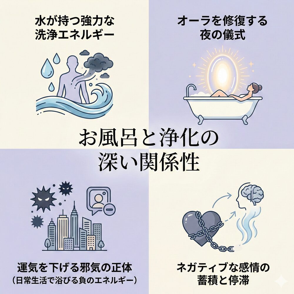 お風呂に入らず寝ると運気ダウン？邪気を払う浄化習慣のすすめ