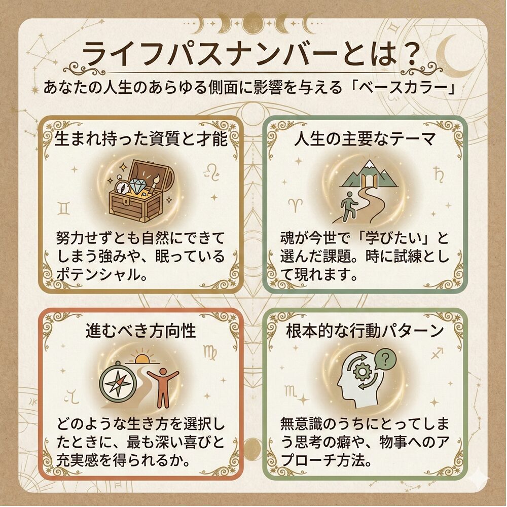 ライフパスナンバー完全ガイド｜誕生日に刻まれた魂の設計図
