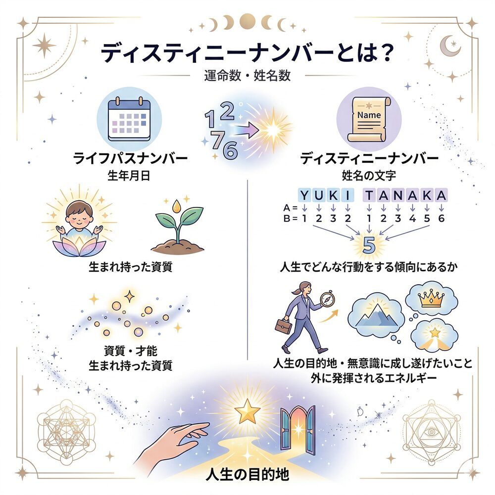 ディスティニーナンバー（運命数）とは？名前でわかるあなたの使命と人生の目的地