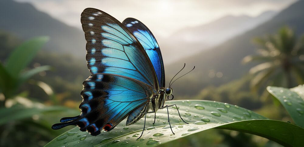 青いアゲハ蝶のスピリチュアル的な意味｜状況・行動・時間帯・恋愛別など25選を解説