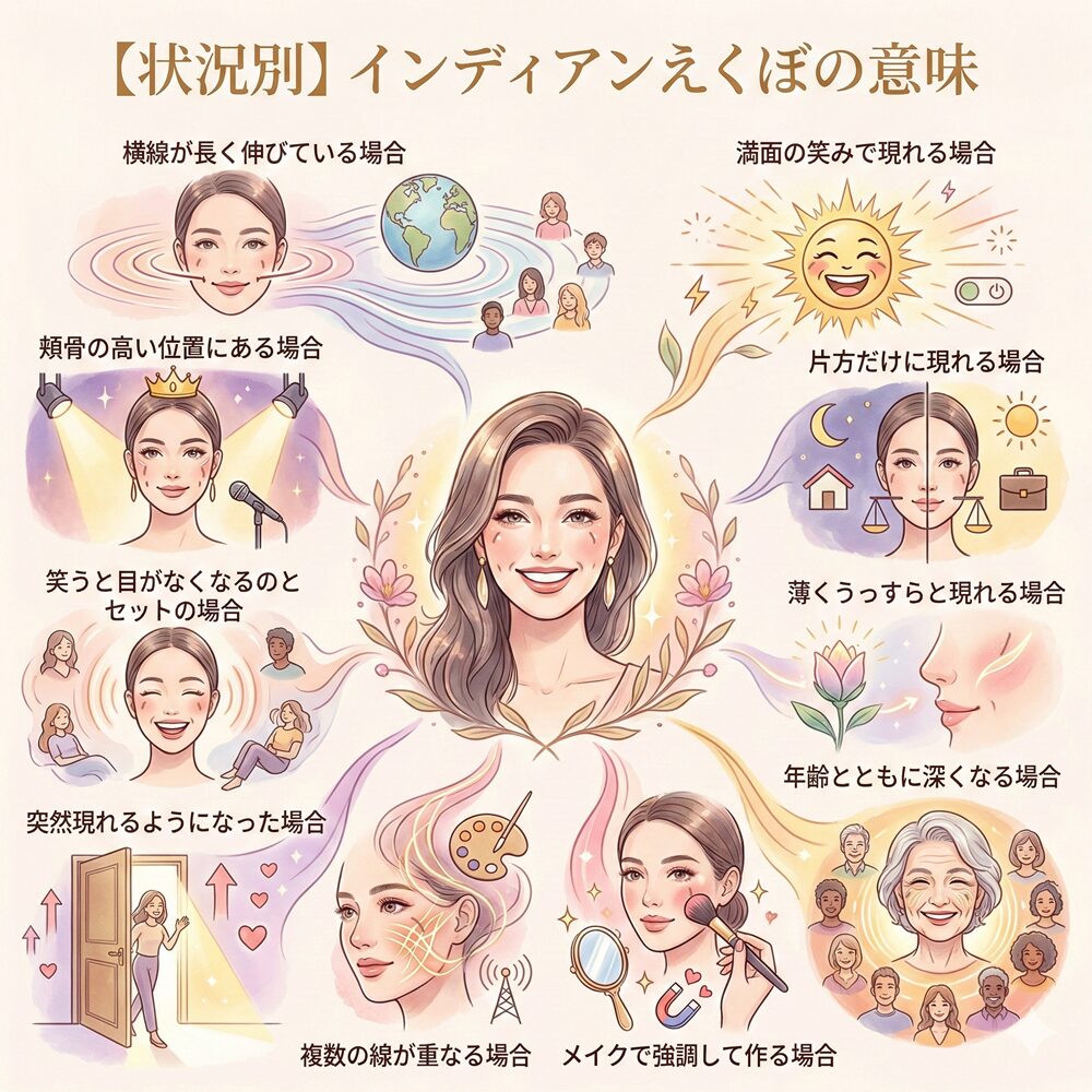 インディアン えくぼ と は