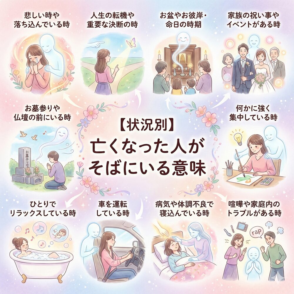 亡くなっ た 人 が あなた の そば に いる サイン