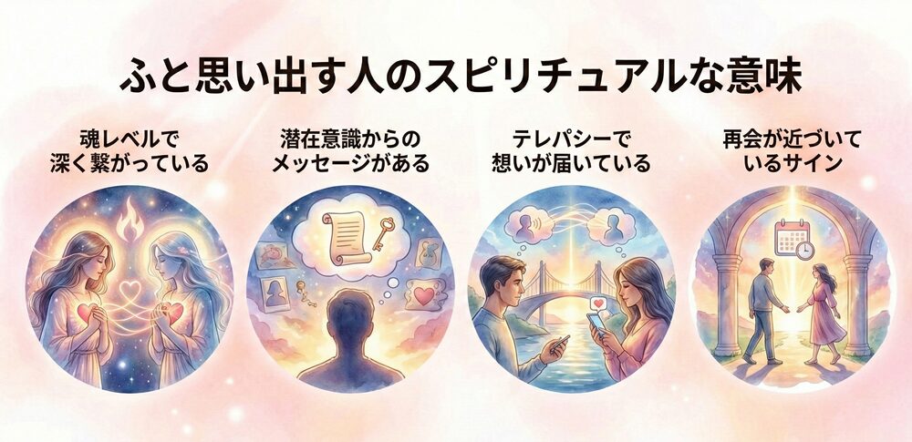 ふと思い出す人のスピリチュアル的な意味は？｜相手別・状況別・メッセージ別など25選を解説