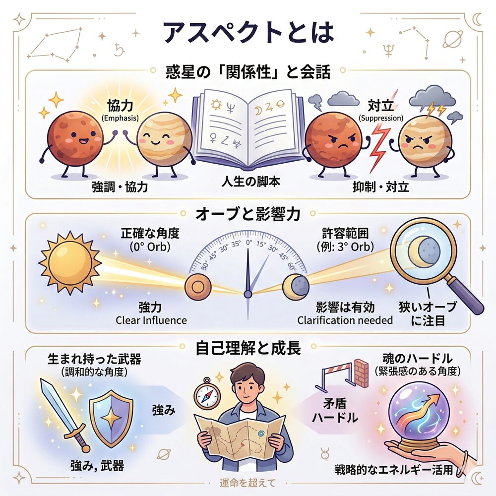 アスペクトとは？惑星の角度から性格や運命を読み解く方法