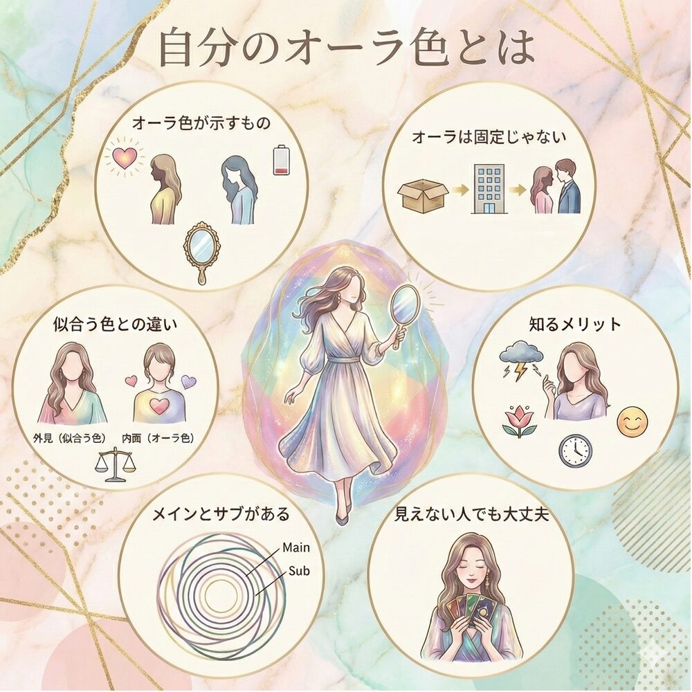 自分のオーラ色｜意味・調べ方・変化のサインと整え方