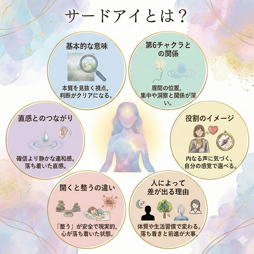 サードアイとは？意味・サイン・影響と安全な整え方