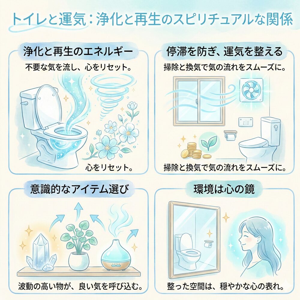 トイレに置くと運気が上がるもののスピリチュアル的な意味は？｜状況・アイテム・場所別など20選を解説