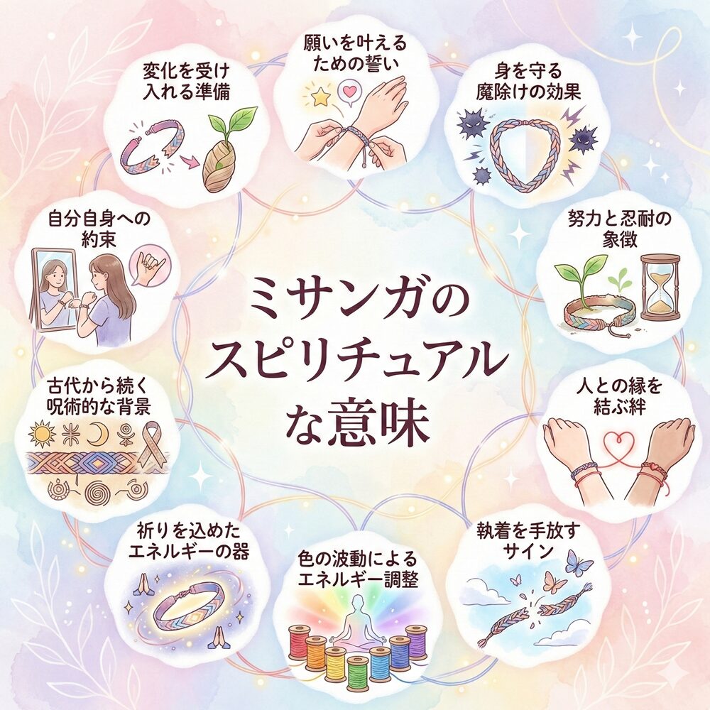 ミサンガのスピリチュアル的な意味は？｜やってはいけないこと・場所・色別など30選を解説