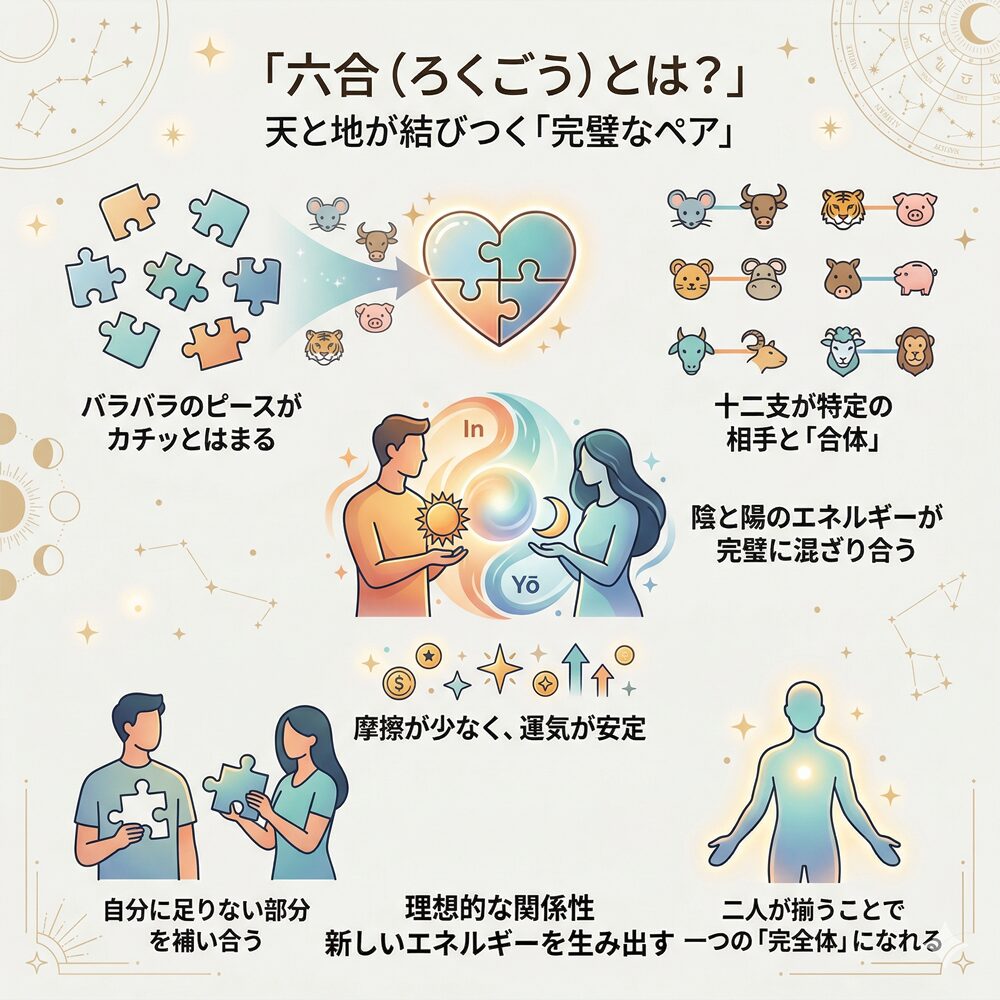 六合（ろくごう）とは？最高の相性と調和を引き寄せる方法