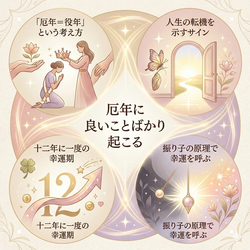 厄年に良いことばかり起こるスピリチュアルな意味とは？好転する人の特徴25選