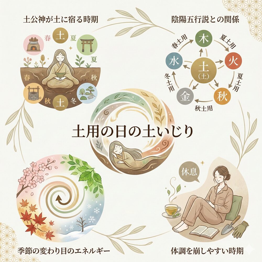 土用の土いじりはなぜNG？スピリチュアルな意味と25の対策・間日