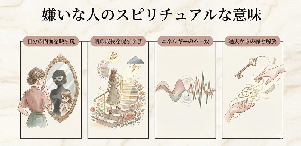 嫌いな人のスピリチュアル的な意味は？｜状況・人物・特徴別など16選を解説