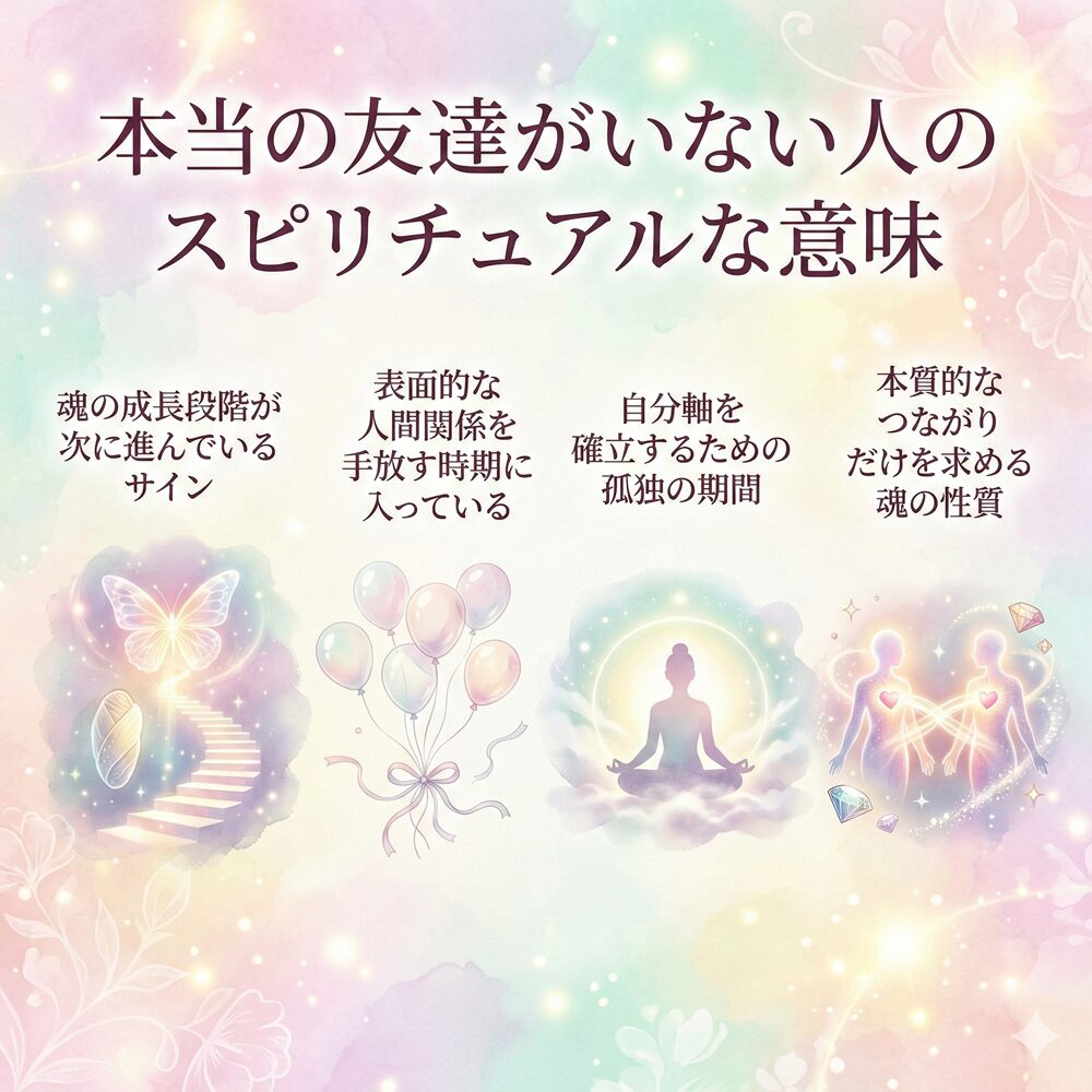 本当の友達がいない人のスピリチュアル的な意味は？｜状況・特徴別など16選を解説
