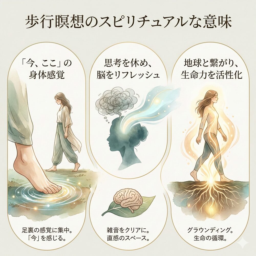 歩行瞑想のスピリチュアルな意味とは？｜やり方・効果・日常での取り入れ方別など20選を解説