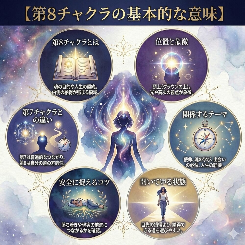 第8チャクラが開いている人の特徴｜魂の目的・強い直感・転機と整え方