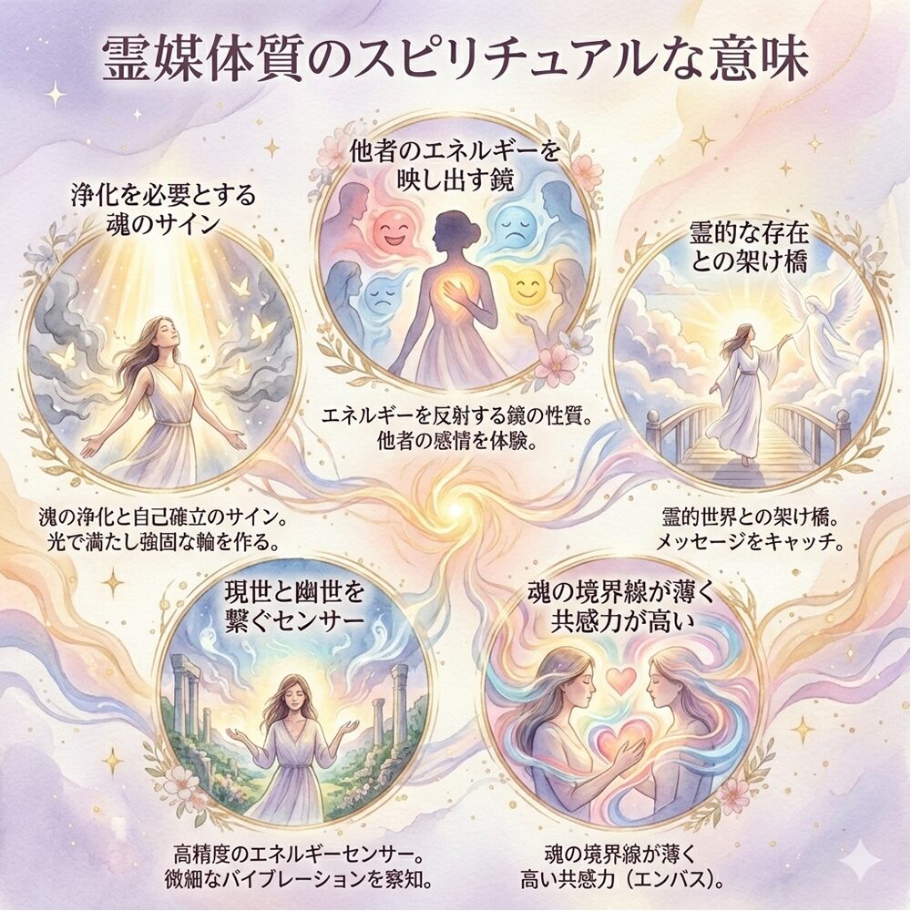 霊媒体質のスピリチュアル的な意味は？｜特徴・原因・状況別など15選を解説