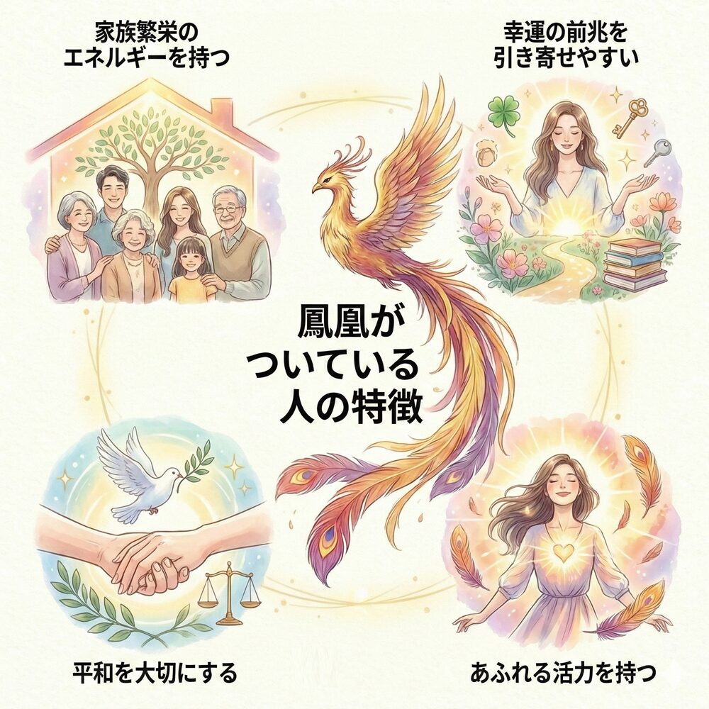 鳳凰がついている人の特徴　スピリチュアル的な意味は？｜状況・性格別など16選を解説