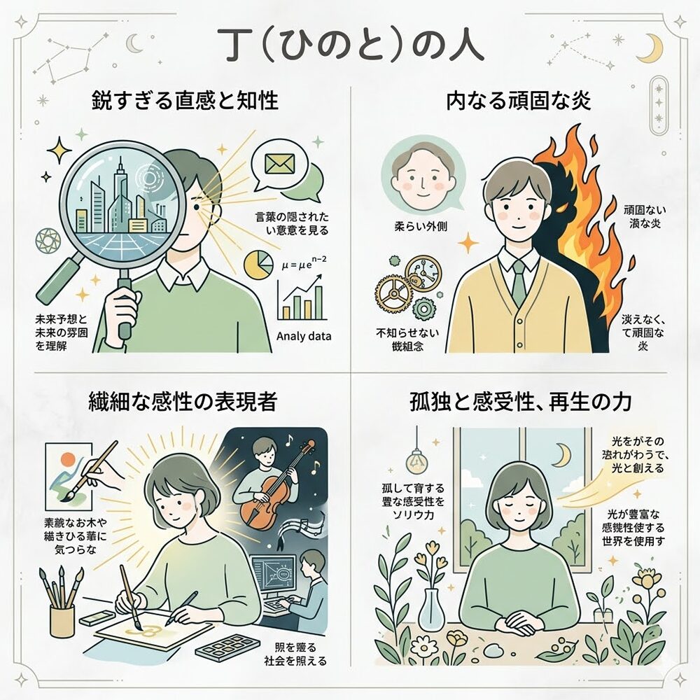 丁（ひのと）とは？｜静寂を切り拓き、知恵を研ぎ澄ます「孤高の灯火」