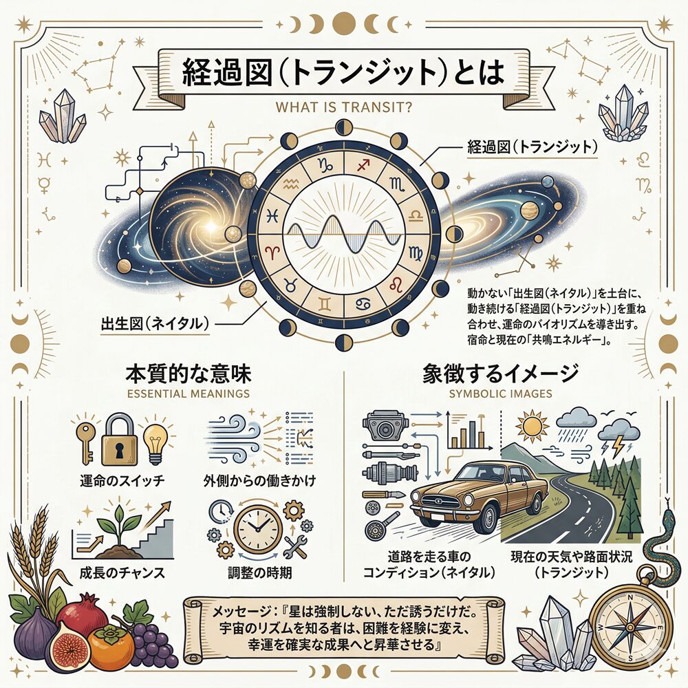 経過図（トランジット）の意味とは？宇宙の天気予報で運命のチャンスを掴む方法
